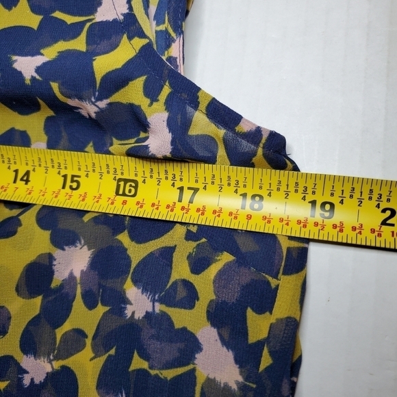 Cabi Floral Flynn Tie Neck Sheer Flowy 3790 Sz S - Picture 8 of 10